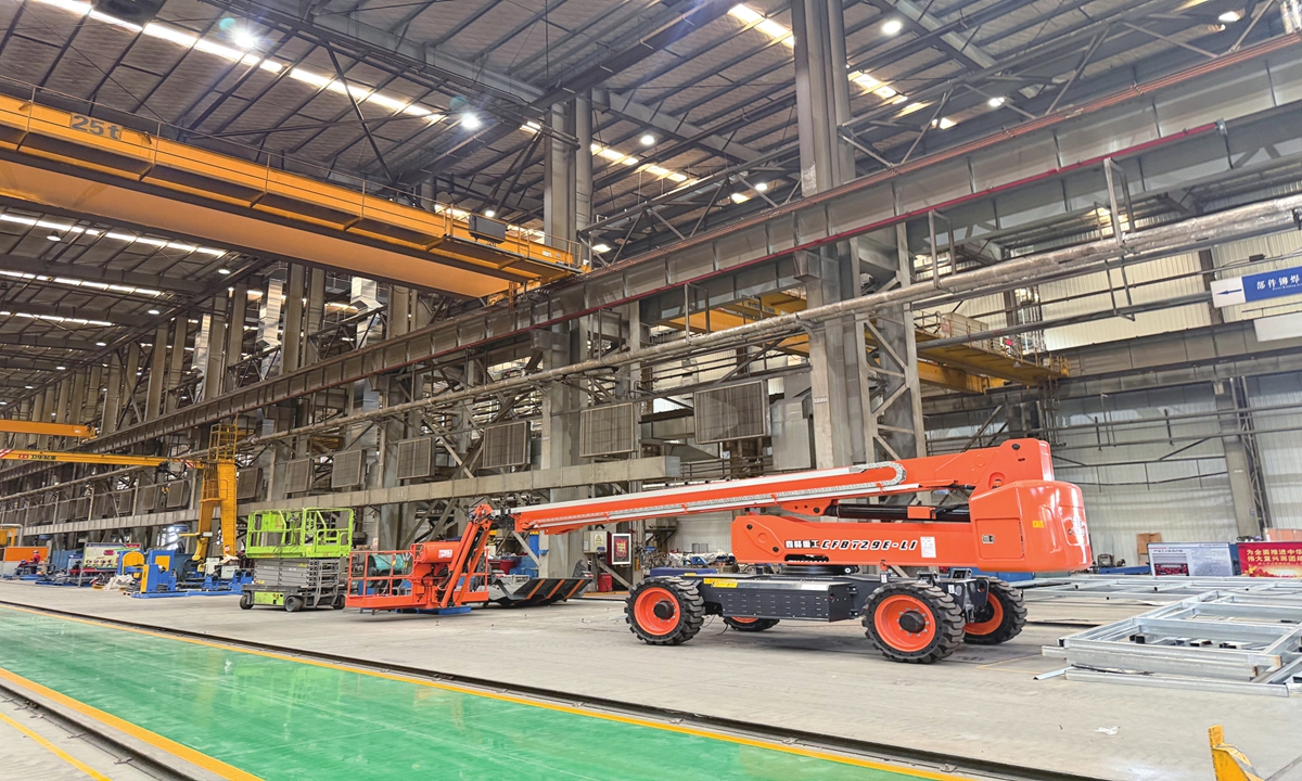 A view of the production floor of China Railway Construction Corporation Heavy Industry Xinjiang Co in Urumqi,?Northwest China's Xinjiang Uygur Autonomous Region, on June 29, 2026 Photo: Zhang Weilan/GT