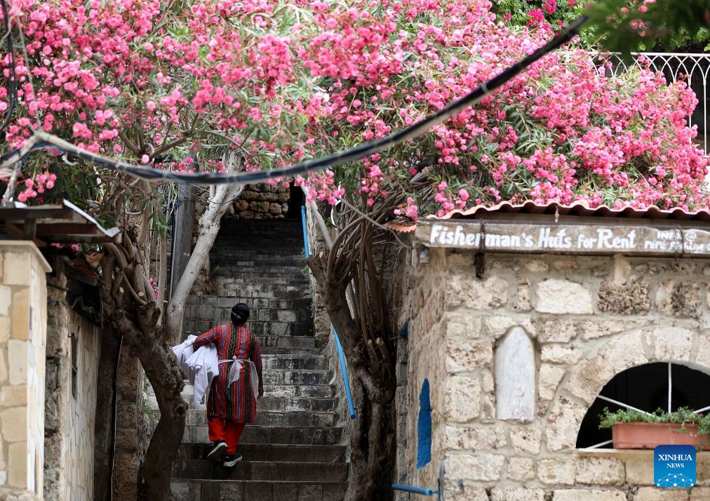 This photo taken on July 5, 2026 shows a street view in Byblos, Lebanon. (Photo: Xinhua)