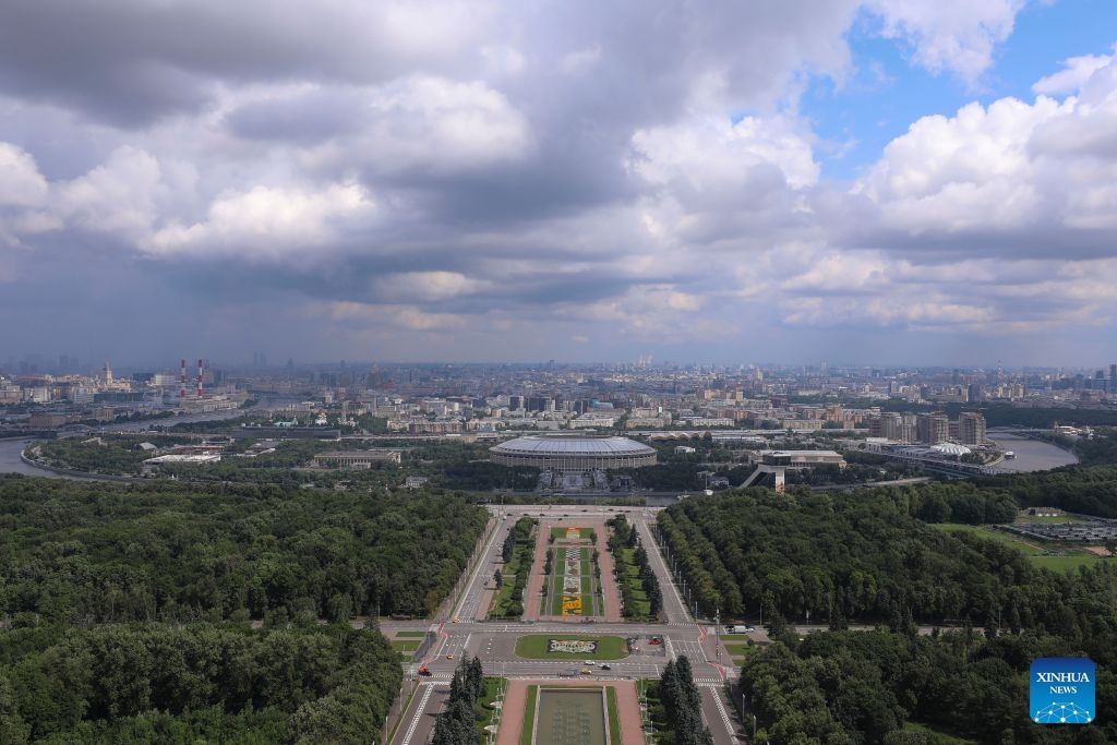 This photo taken on July 7, 2026 shows a city view of Moscow, Russia. (Photo: Xinhua)