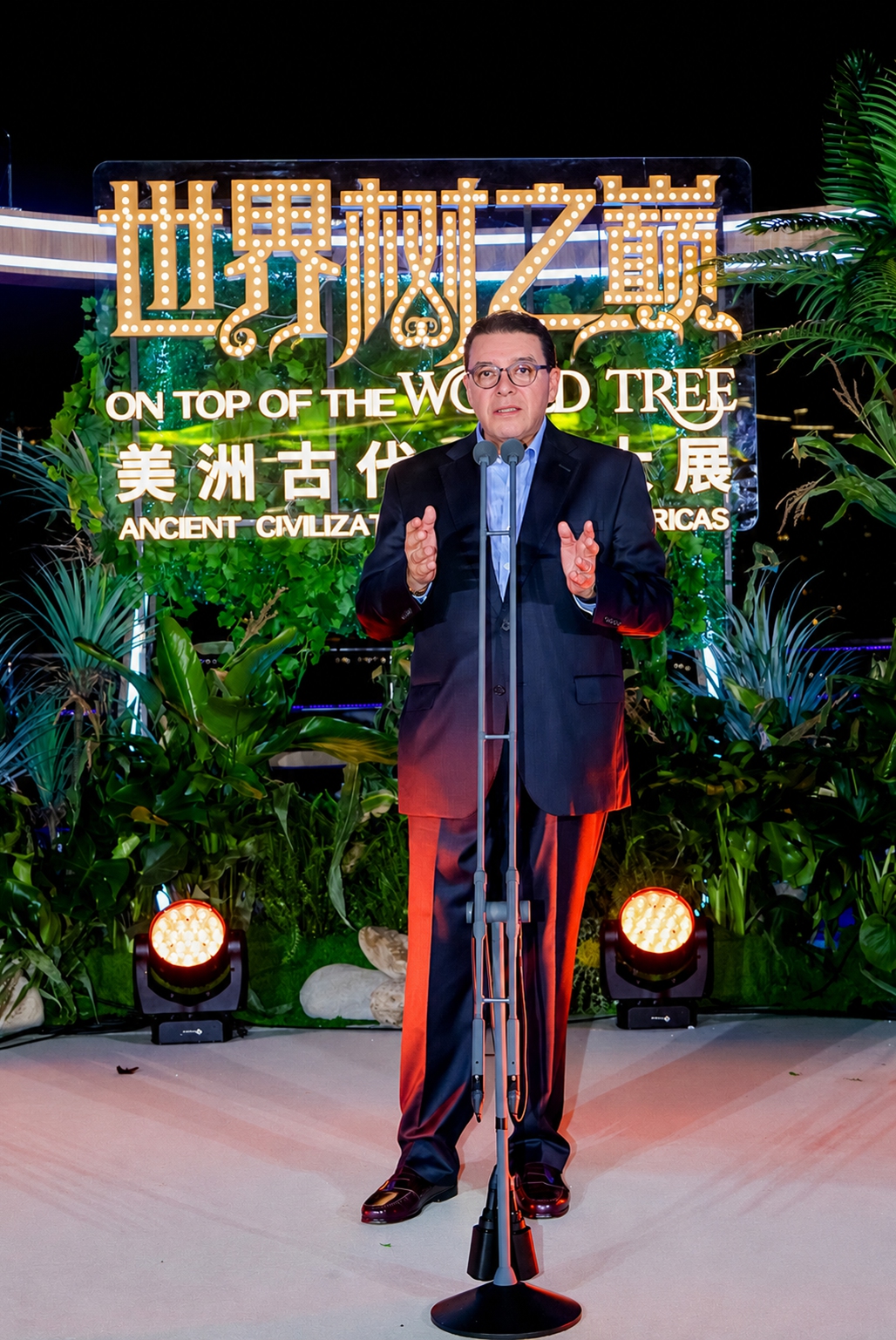 Miguel ángel Isidro Rodríguez, consul general of the Consulate General of the United Mexican States in Shanghai, gives welcome remarks at the inauguration reception in Shanghai on July 8, 2026. Photo: Courtesy of the Consulate General of the United Mexican States in Shanghai