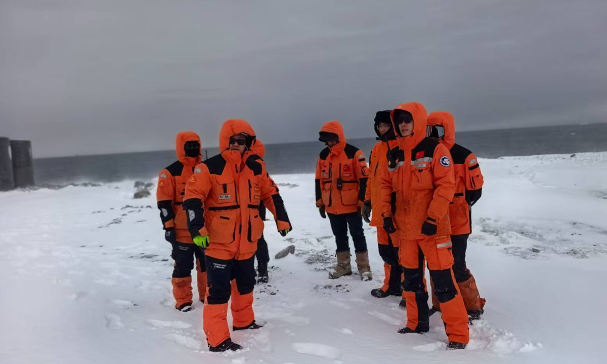 Members at Qinling Station conduct safety patrols across the station compound. Photo: courtesy of an expedition member