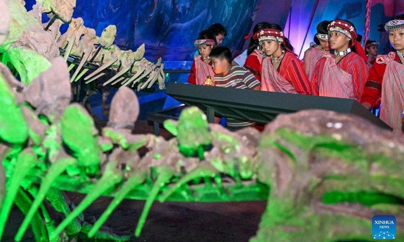 Kids from both sides of the Taiwan Strait participate in an event at the Chongqing Natural History Museum in southwest China's Chongqing Municipality, July 10, 2026. From July 9 to 12, young people from China's Taiwan and Chongqing participate in a series of cultural events in Chongqing.