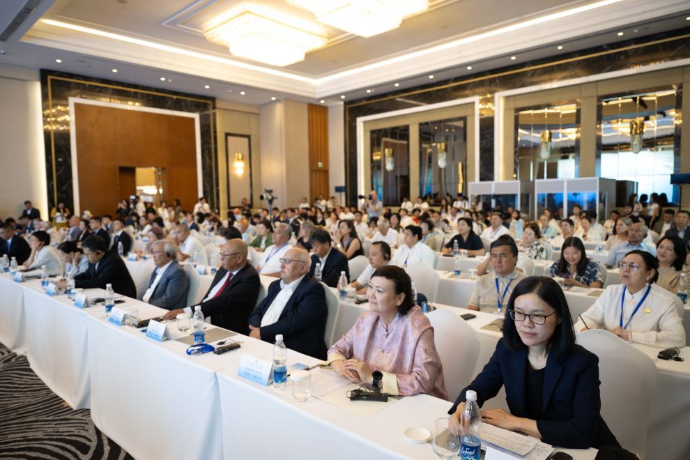 Guests attend an event promoting the fifth volume of Xi Jinping: The Governance of China in Bishkek, the capital of Kyrgyzstan, July 13, 2026. The event was held here on Monday. (Photo: Xinhua)