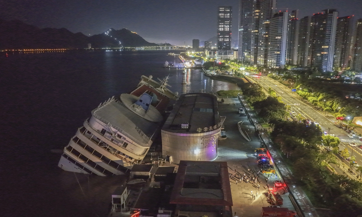 Cruise ship Pearl No 7 in this photo taken on July 14, 2026. Photo:VCG