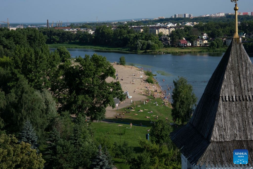 This photo taken on July 10, 2026 shows the city view in Yaroslavl, Russia. Russia's Golden Ring is a cultural and tourism route surrounding the capital of Moscow, which brings the history and culture, architectural art, folk customs and natural scenery of Russia to its viewers. (Photo: Xinhua)