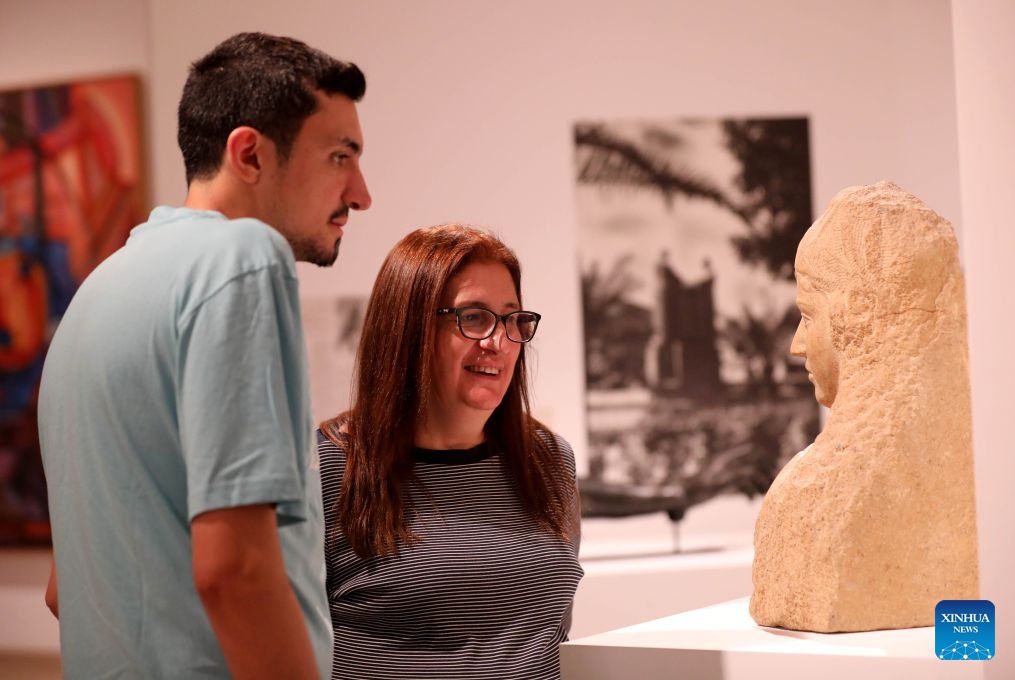 Photo taken on July 16, 2026 shows people visiting the Sursock Museum during Museum Night in Beirut, Lebanon. (Photo by Bilal Jawich/Xinhua)