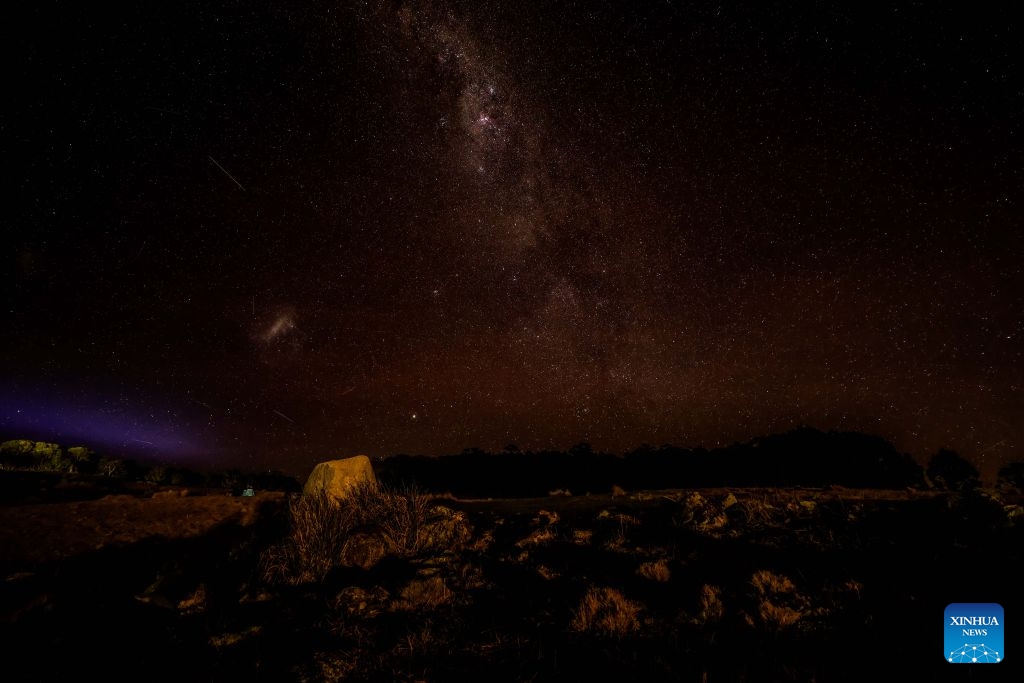 This photo taken on July 17, 2026 shows the Milky Way seen on the outskirts of Canberra, Australia. (Photo: Xinhua)