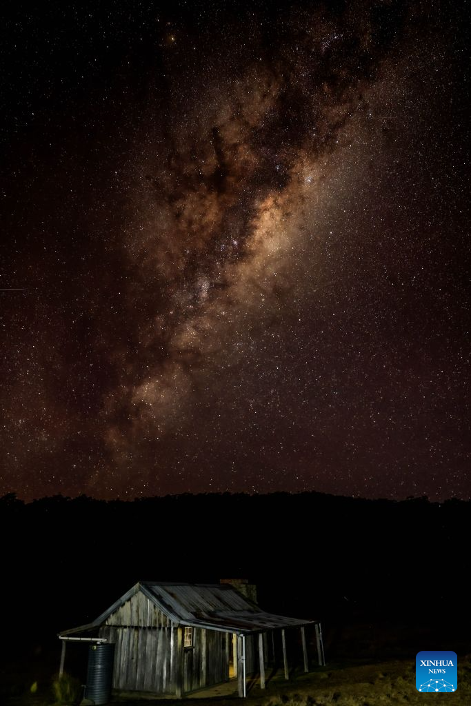 This photo taken on July 17, 2026 shows the Milky Way seen on the outskirts of Canberra, Australia. (Photo by Chu Chen/Xinhua)