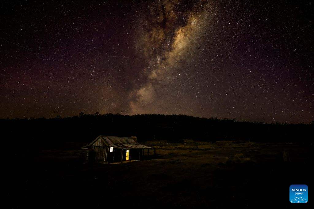 This photo taken on July 17, 2026 shows the Milky Way seen on the outskirts of Canberra, Australia. (Photo by Chu Chen/Xinhua)