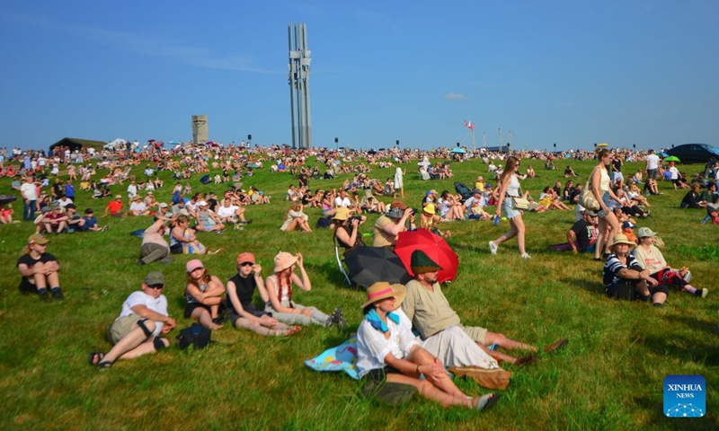 People gather during the Grunwald Days festival in Grunwald, Poland, on July 17, 2026. The annual Grunwald Days festival commemorates the Battle of Grunwald in 1410, which is regarded as one of the most important battles in Polish history. The festival runs from Wednesday through Sunday this year. (Photo by Alexey Vitvitsky/Xinhua)