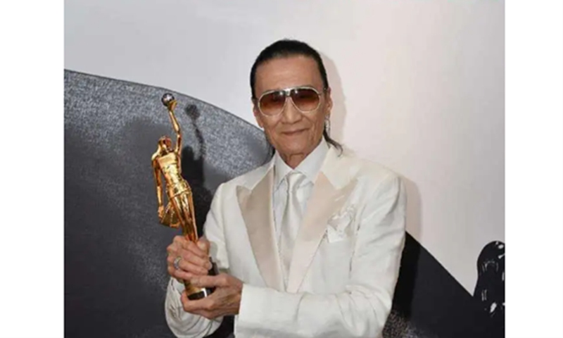 Patrick Tse Ka-yuk wins Lifetime Achievement award at the Hong Kong Film Awards in 2019. Photo: Patrick Tse Ka-yuk's Sina Weibo