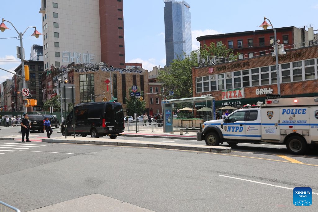 A motorcade carrying Venezuelan President Nicolas Maduro and his wife Cilia Flores leaves a New York court in New York City, the United States, July 22, 2026. Venezuelan President Nicolas Maduro and his wife Cilia Flores will go on trial starting on June 1, 2027, a U.S. judge ruled on Wednesday.

The couple, who pleaded not guilty to drug trafficking and firearms charges, made their third appearance in a New York court after the forcible seizure by U.S. troops in a military raid in early January. (Xinhua/Liu Yanan)