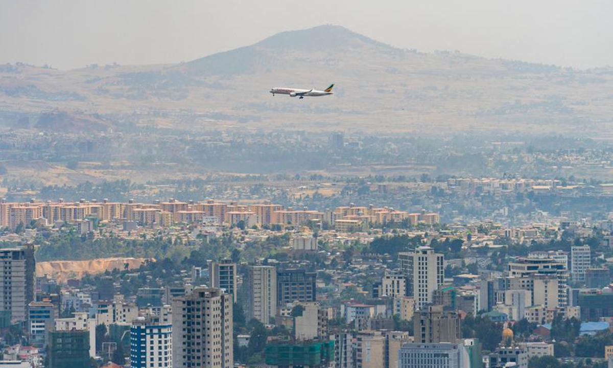 This photo taken on Feb. 12, 2026 shows a cityscape of Addis Ababa, Ethiopia. (Xinhua/Xie Jianfei)
