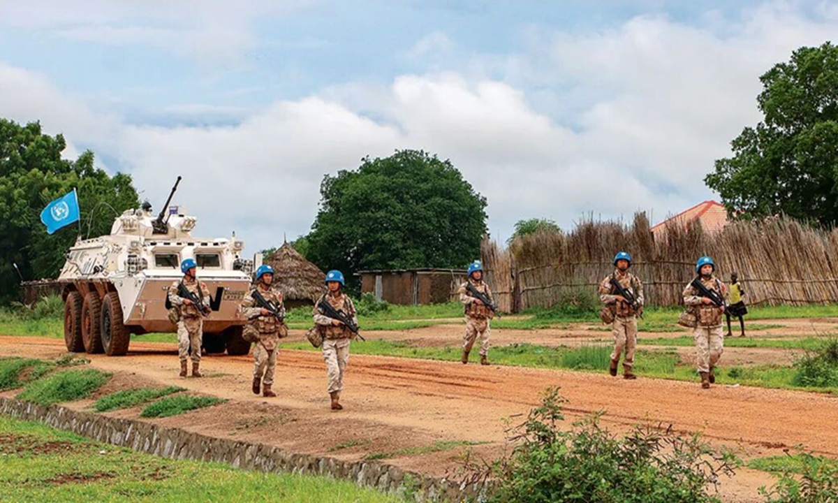 globaltimes.cn - Chinese peacekeeping infantry battalion in South Sudan completes joint short-range patrol mission