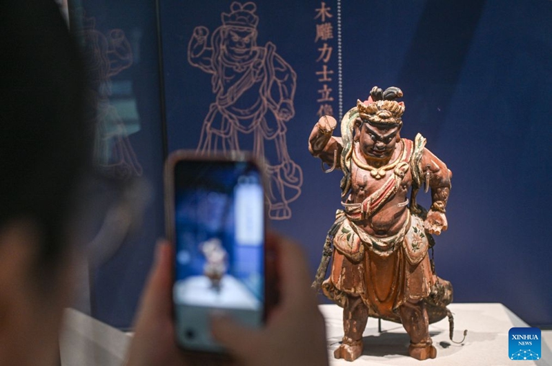 An exhibit is pictured at an exhibition, scheduled to open on July 27, at Beijing Ancient Architecture Museum inside the Altar of the God of Agriculture, also referred to as the Xiannongtan Temple, in Beijing, capital of China, July 24, 2026. Marking the second anniversary of the successful inscription of the Beijing Central Axis on the UNESCO World Heritage List, heritage sites along the Beijing Central Axis, such as the Palace Museum, Zhengyangmen Gate, and Altar of the God of Agriculture, also referred to as the Xiannongtan Temple, will either open to the public free of charge or launch new exhibitions on July 27.
Over the past two years, efforts to conserve, inherit and make good use of the Beijing Central Axis have advanced steadily, achieving new outcomes in areas including related legal system, UNESCO World Heritage signage, landscape improvement, creative utilization, collaborative protection and international communication. Photo: Xinhua
