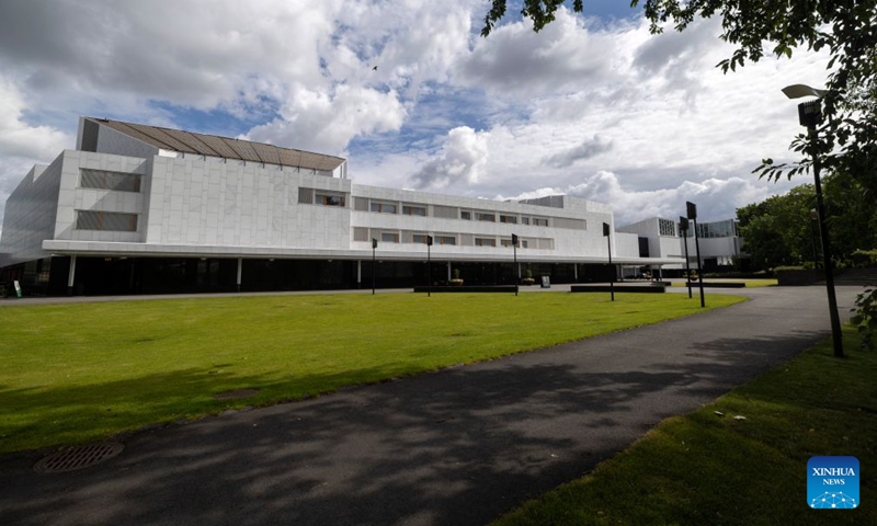 This photo taken on July 22, 2026 shows a view of Finlandia Hall, one of the Aalto Works, in Helsinki, Finland. The UNESCO World Heritage Committee has inscribed the Aalto Works, a collection of 13 modern architectural sites across Finland, on the World Heritage List, Finland's Ministry of Education and Culture said in a press release on Sunday. The decision was made on Sunday at the committee's 48th session in Busan, South Korea. (Photo by Matti Matikainen/Xinhua)
