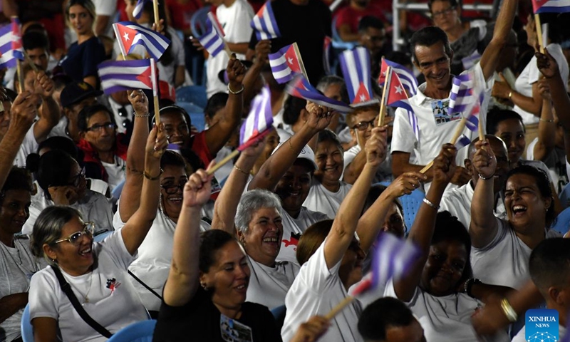 People attend a ceremony marking the 73rd anniversary of the National Rebellion Day in Pinar del Rio, Cuba, July 26, 2026. The National Rebellion Day marks events on July 26, 1953, when late revolutionary leader Fidel Castro and about 100 of his followers attempted to take the Moncada Barracks, the second military fortress of the Fulgencio Batista's dictatorship, in the city of Santiago de Cuba, and the Carlos Manuel de Cespedes Barracks in the nearby town of Bayamo. (Photo by Joaquin Hernandez/Xinhua)

