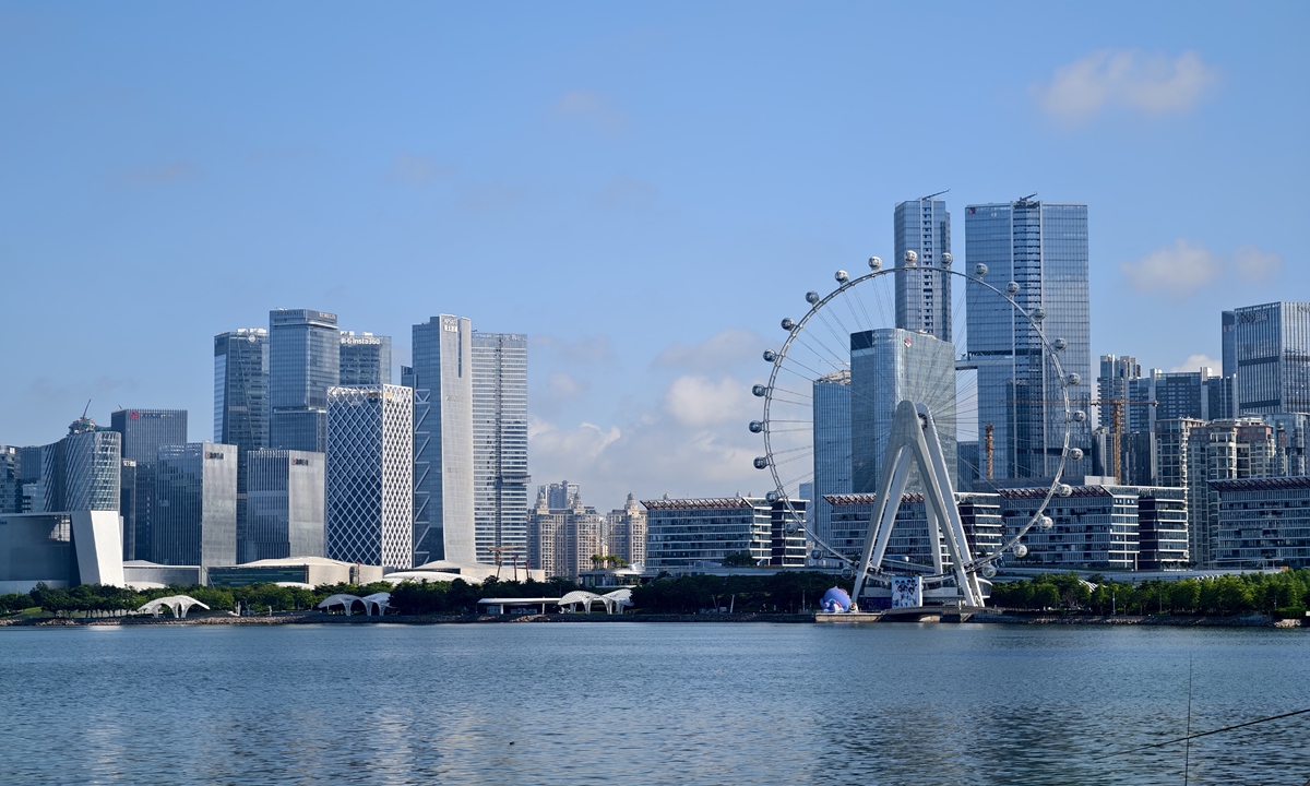 A photo shows part of the skyline in Shenzhen, South China's Guangdong Province on July 12, 2026. Photo: VCG