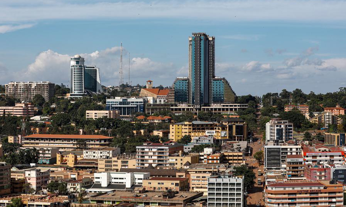 This photo shows a city view of Kampala, Uganda.  Photo: Xinhua