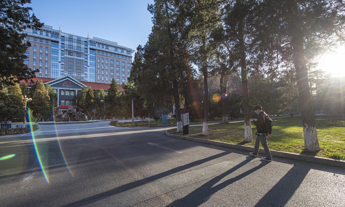 A view of the campus of Communication University of China in Beijing