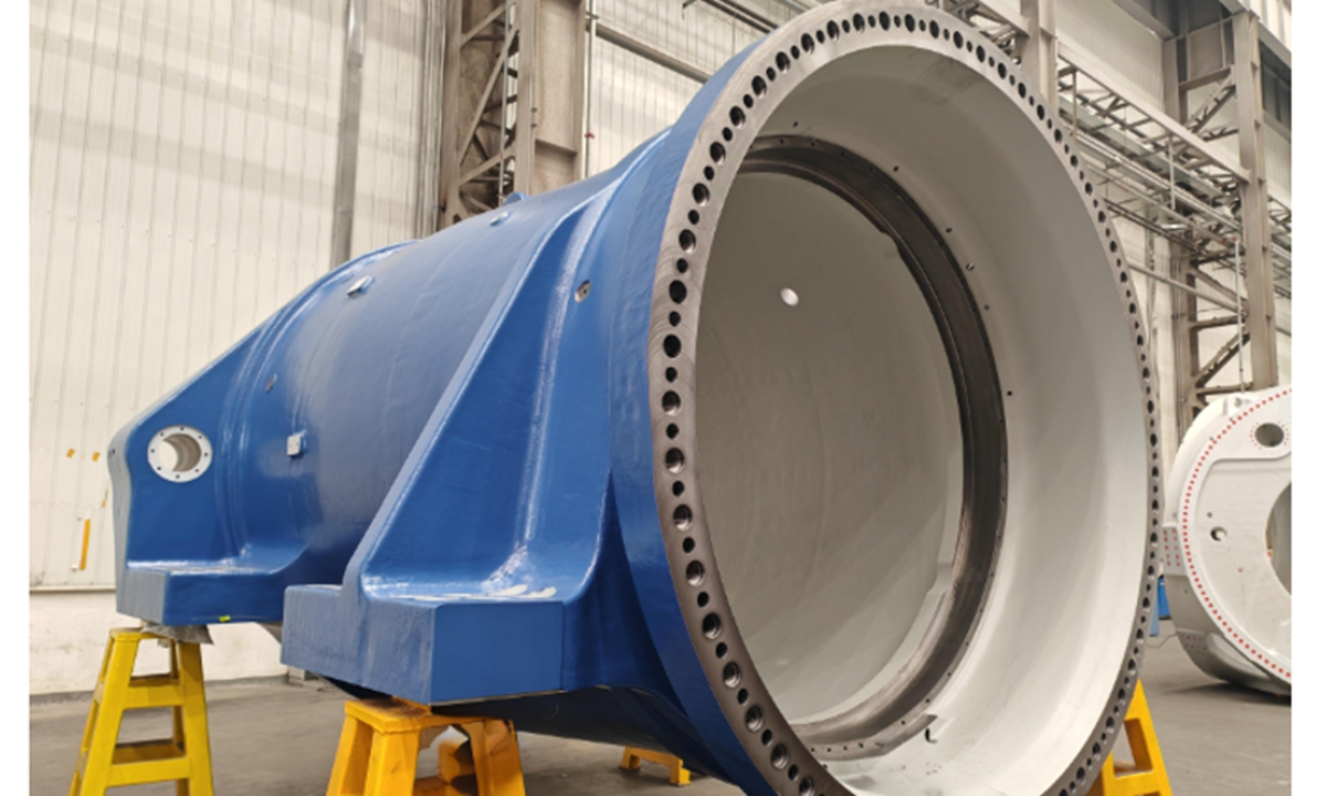 Core castings for the world's most powerful onshore wind turbine Photo:  website of Science and Technology Daily