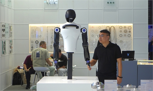 globaltimes.cn - Lu Ting - Embodied intelligent robot industry exhibition kicks off in Shanghai, showcases embodied AI innovations