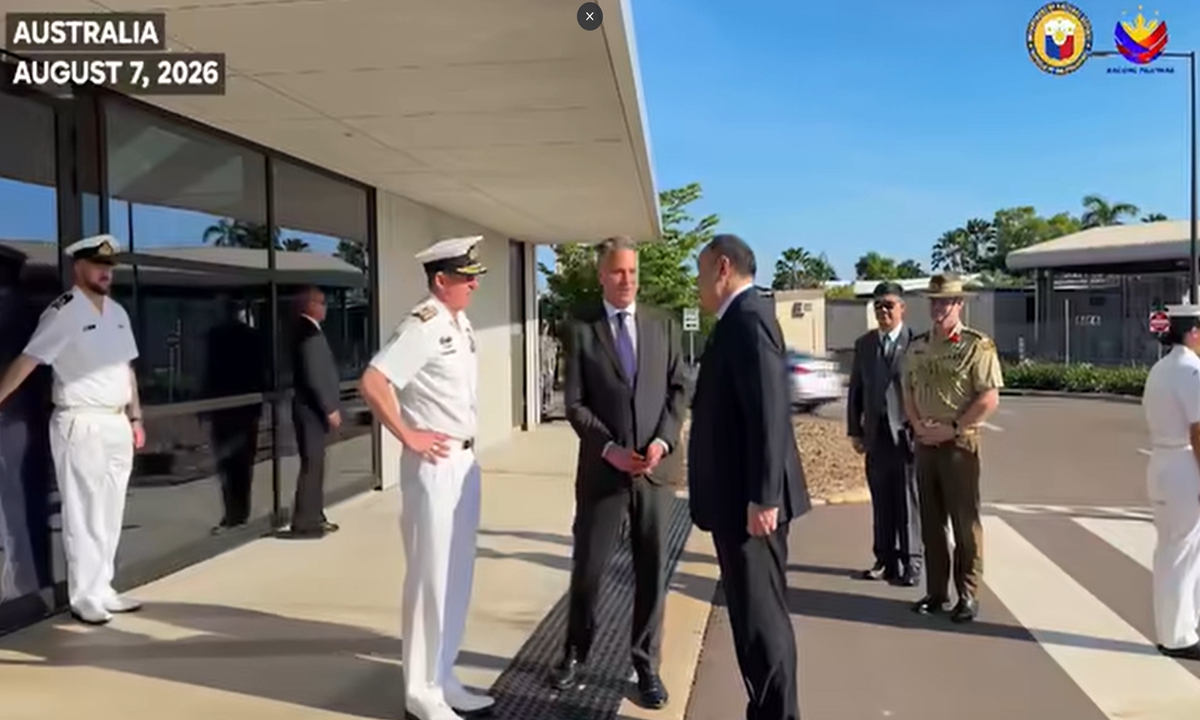 Screen shot: Philippine Secretary of National Defense Gilberto C. Teodoro Jr. and Australian Deputy Prime Minister and Minister for Defence Richard Marles met for the 3rd Philippines-Australia Defense Ministers' Meeting in Darwin, Northern Territory, Australia, on August 7, 2026. Photo: Philippine Department of National Defense