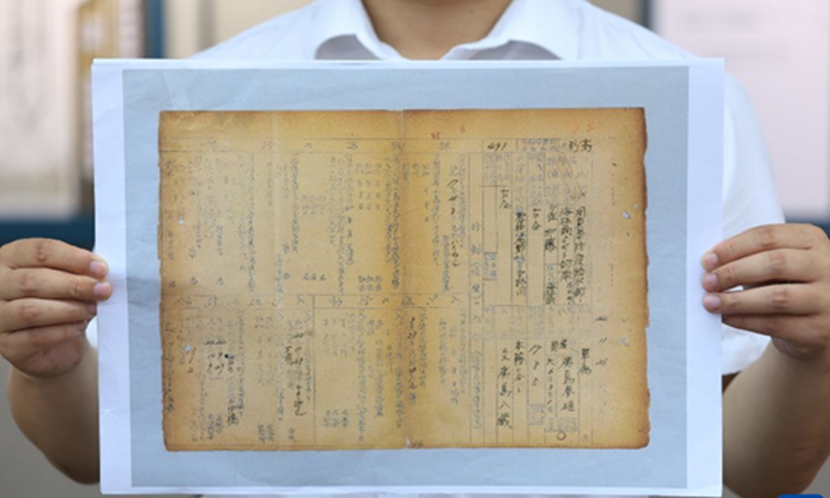 Newly released wartime records from the Hailar branch of Japan's notorious Unit 731 reveal how the Japanese military disguised biological warfare personnel as conventional infantry troops to conceal secret operations, including human experimentation. Photo: Xinhua