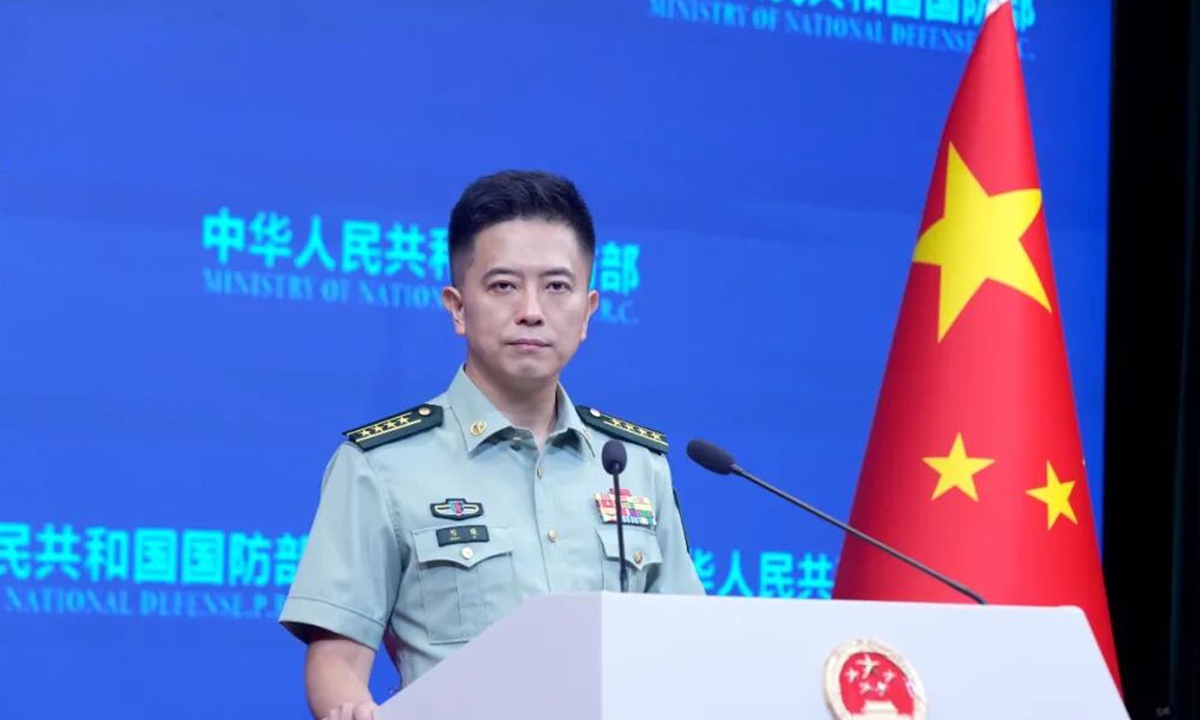 Senior Colonel Chen Xi, spokesperson for China's Ministry of National Defense (MND) Photo: Courtesy of MND 