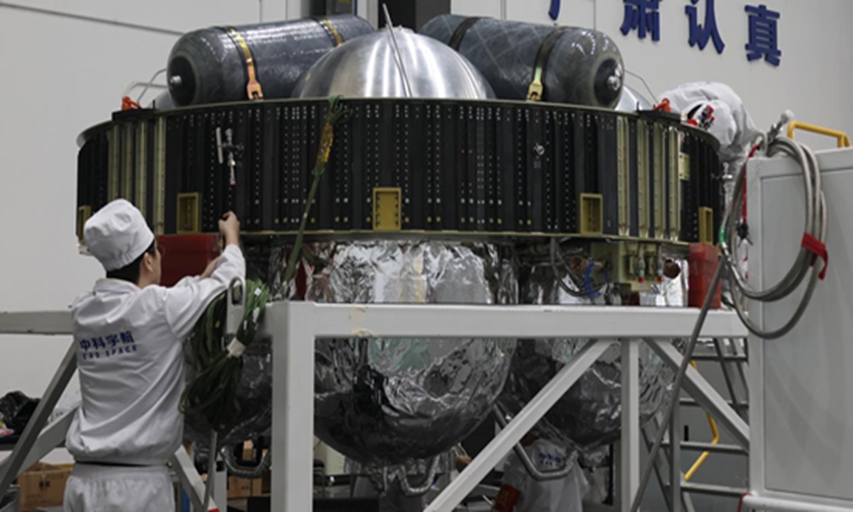 The general assembly of the Lixun-1 upper stage Photo: Courtesy of CAS Space