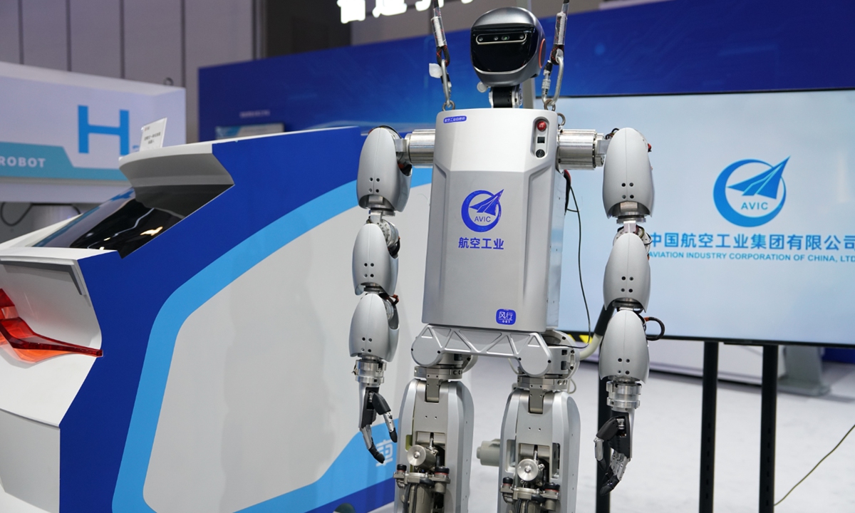 Chinese firms showcase robots’ potential in aviation, security and military applications at 2026 WRC