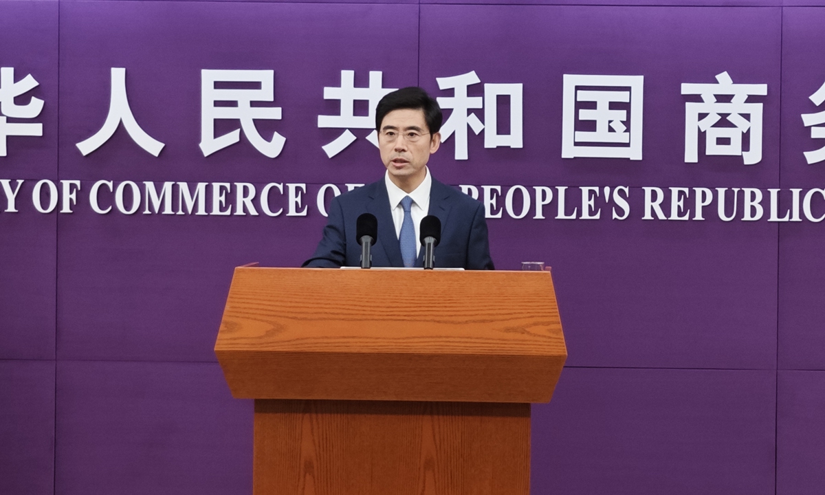 He Yadong, a spokesperson of the Ministry of Commerce Photo: Yin Yeping/GT
