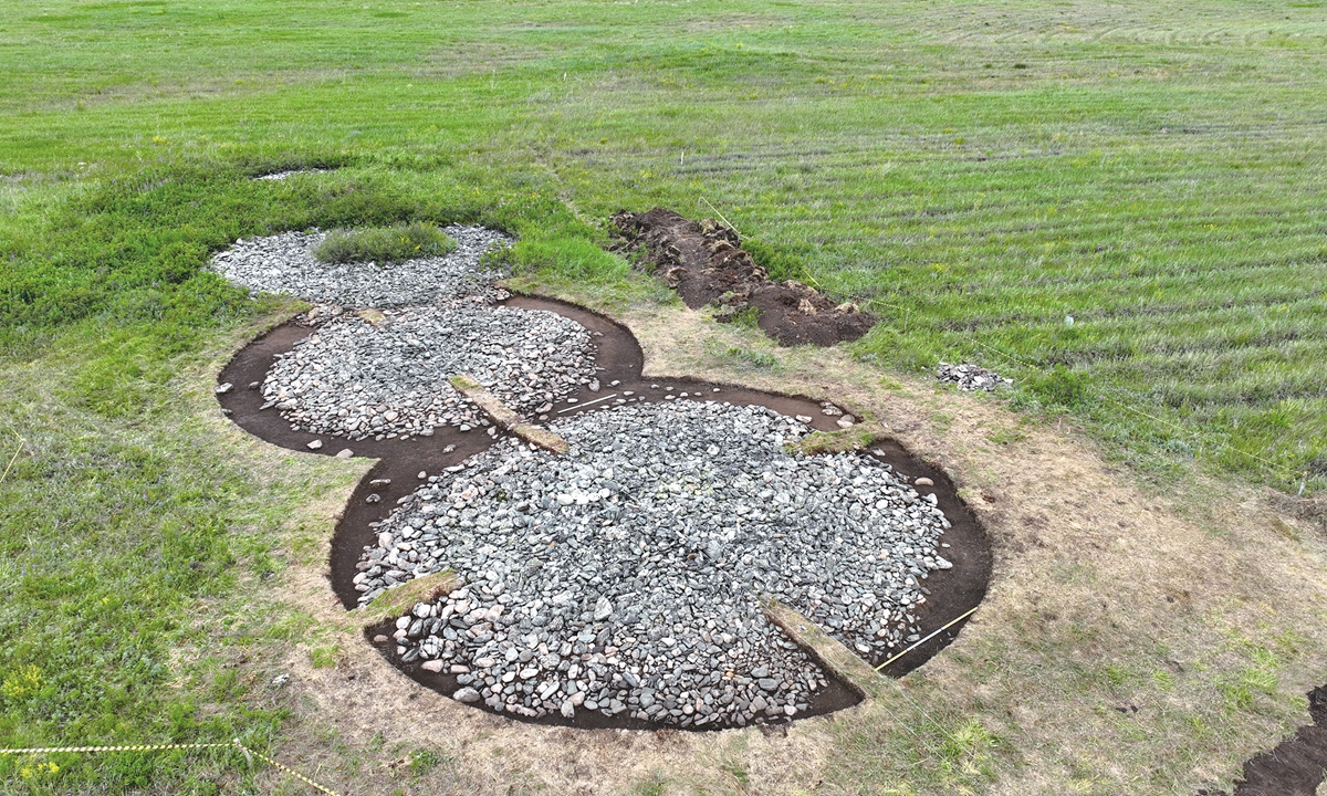 A tomb uncovered by the China-Kazakhstan joint archaeological team Photo: Collaborative Research Center for Archaeology of the Silk Roads