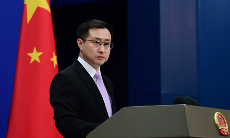 Chinese Foreign Ministry spokesperson Lin Jian at a regular press conference Photo: Ministry of Foreign Affairs 