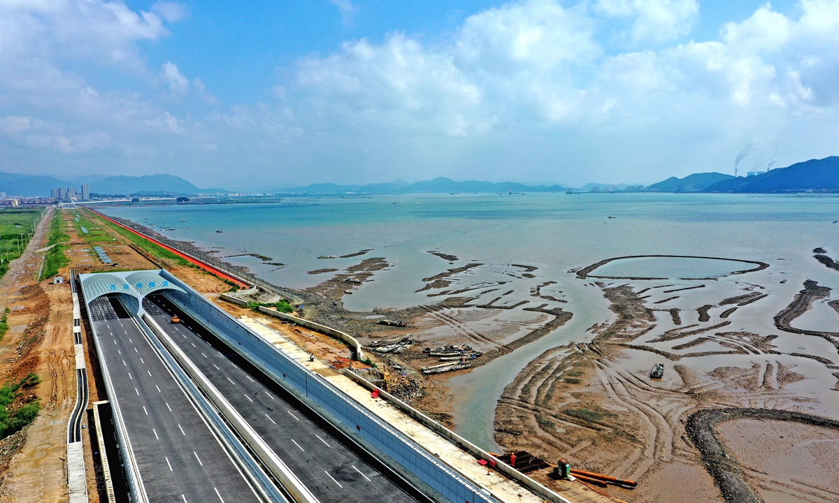 A section of the G228 national highway in Ningbo, East China's Zhejiang Province on September 28, 2024 before its official opening to traffic. Photo: VCG