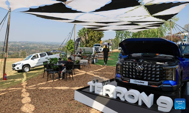 A Terron 9 of Chinese automaker SAIC Maxus is displayed during the Festival of Motoring in Johannesburg, South Africa, Aug. 28, 2026.
The 9th edition of the Festival of Motoring kicked off on Friday at Kyalami Grand Prix Circuit in Johannesburg. Chinese automakers showcase their latest models at the event. Photo: Xinhua