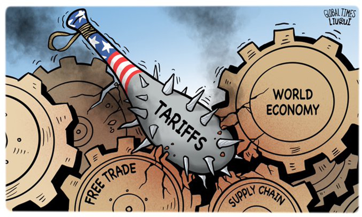US tariff  Illustration: Liu Rui/GT