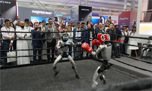 globaltimes.cn - Xinhua - Chinese robots shine at LEAP 2026 in Saudi Arabia