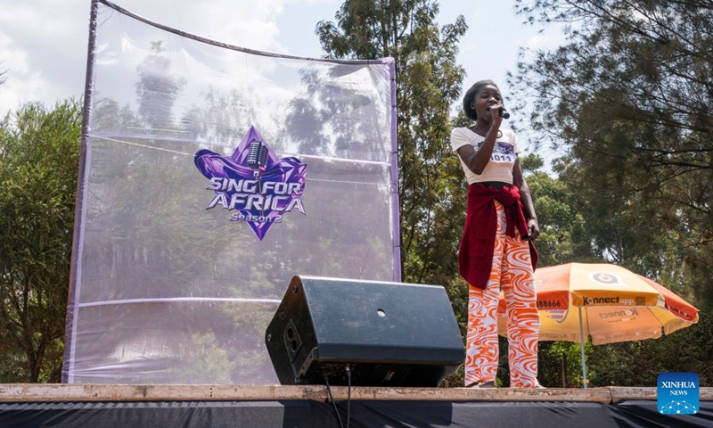 A woman attends the audition of the second edition of the musical talent show Sing for Africa in Kibera, Nairobi, Kenya, Sept. 5, 2026. A flagship program of the 2026 China-Africa Year of People-to-People Exchanges, the second edition of the China-backed musical talent show Sing for Africa aims to nurture local musical talent while creating a platform for fostering cross-cultural dialogue. (Photo: Xinhua)