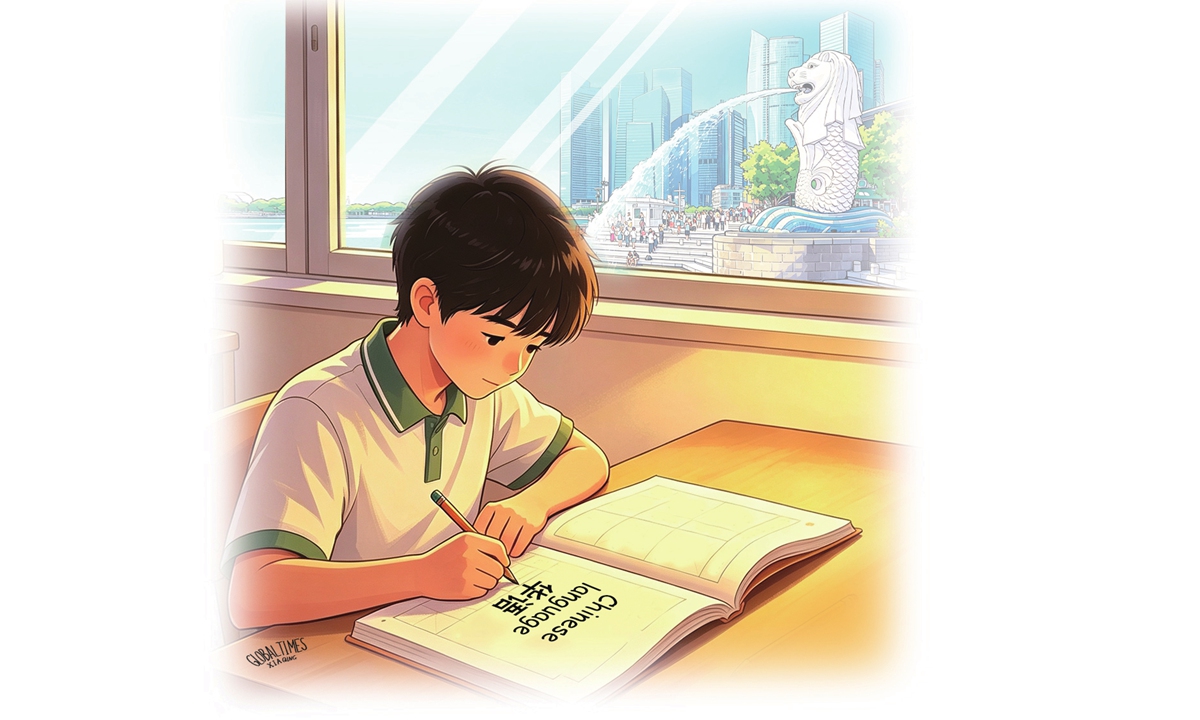 Chinese language. Illustration: Xia Qing/GT