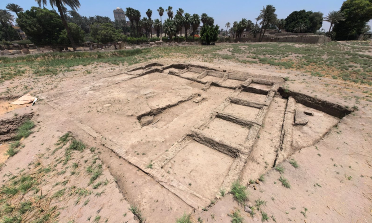 A China-Egypt joint archaeological team uncovers important relics and archaeological remains at the Sekhmet Temple in Memphis, Egypt. Photo: Courtesy of Shanghai Museum