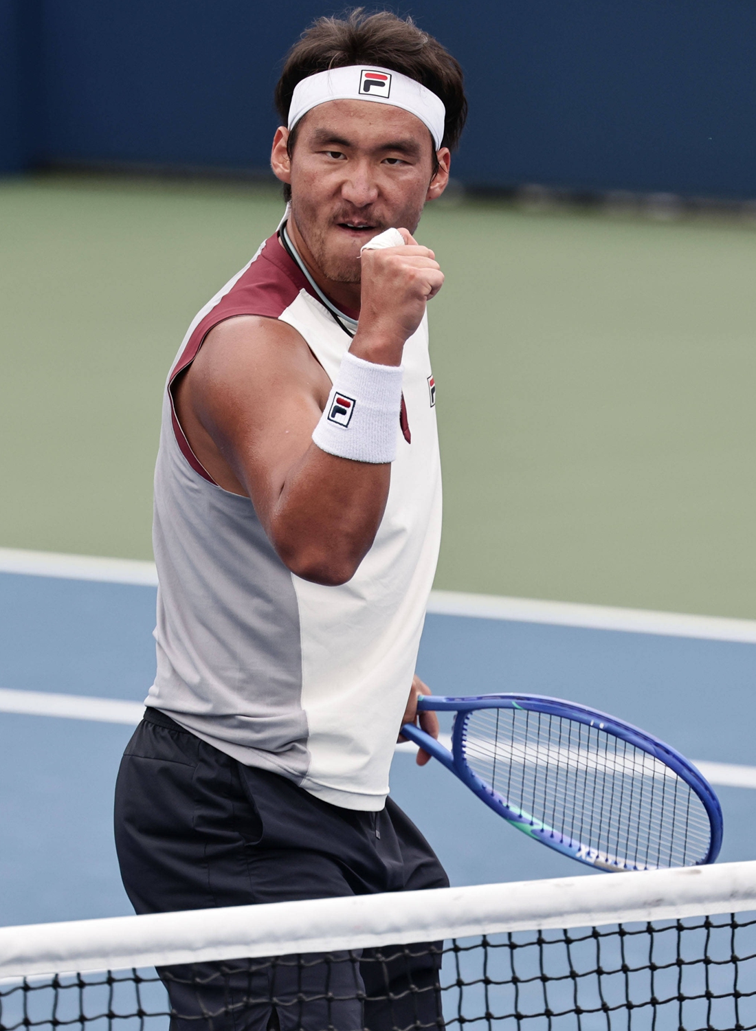 Chinese tennis player Bu Yunchaokete celebrates a point during his men's singles first-round match against Rafael Jodar of Spain at the 2026 US Open in New York City on September 2, 2026. The Chinese player achieved his maiden Grand Slam main draw victory with a 6-2, 6-1, 6-1 win. Photo: VCG