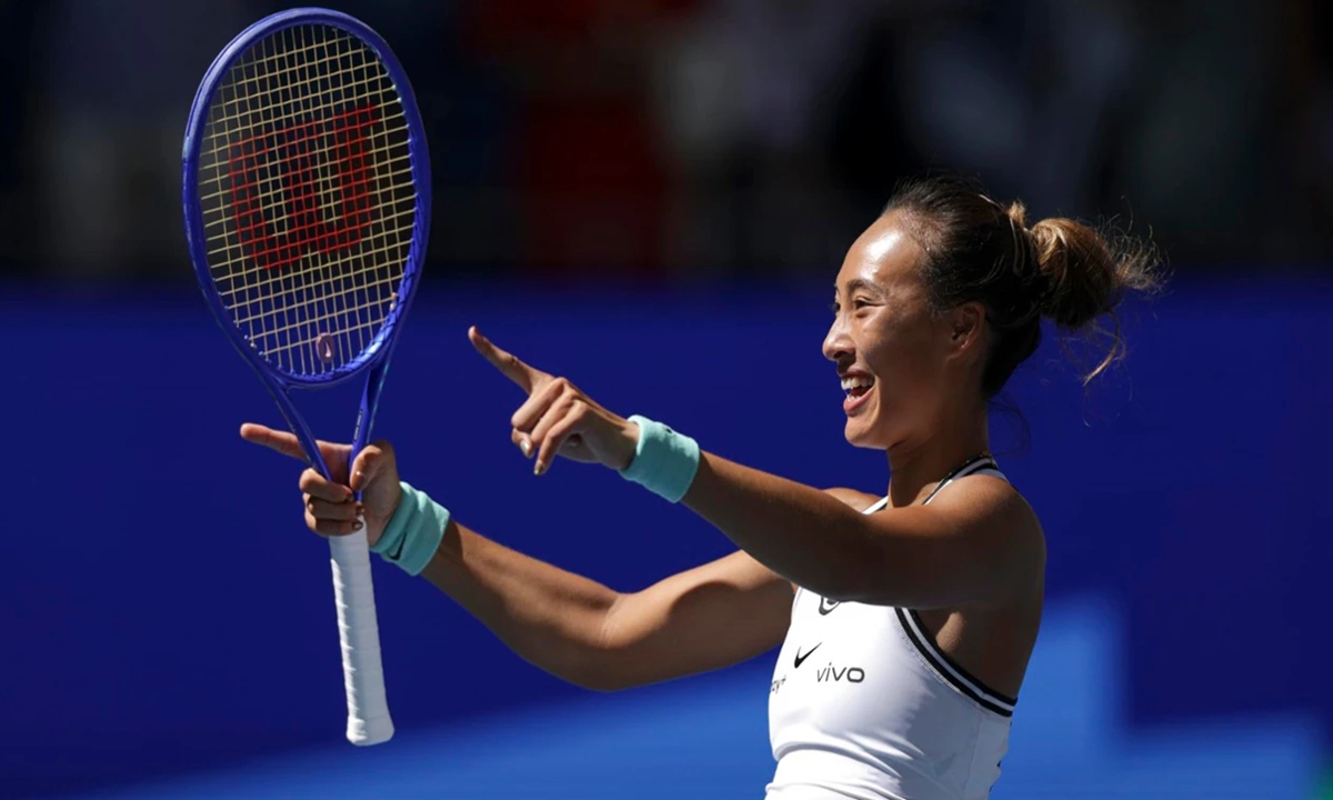 Zheng Qinwen Photo: Official website of US Open