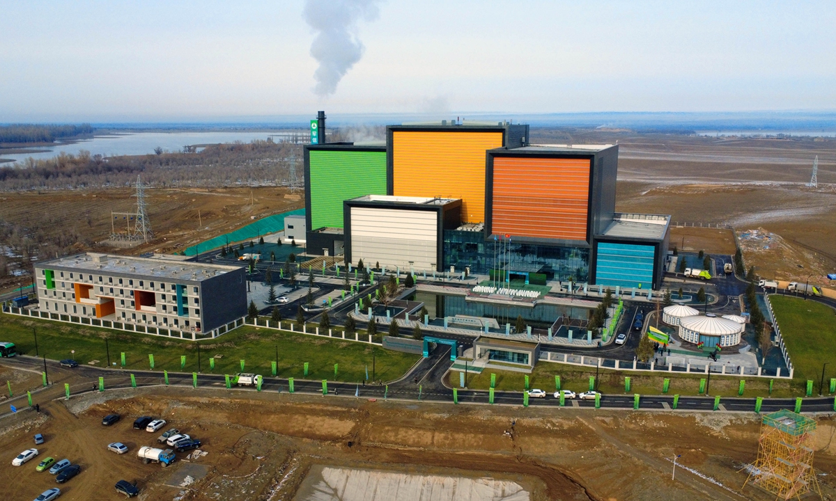 A view of Central Asia's first waste-to-energy plant, built through cooperation between China and Kyrgyzstan, in Bishkek, the capital of Kyrgyzstan Photo: VCG