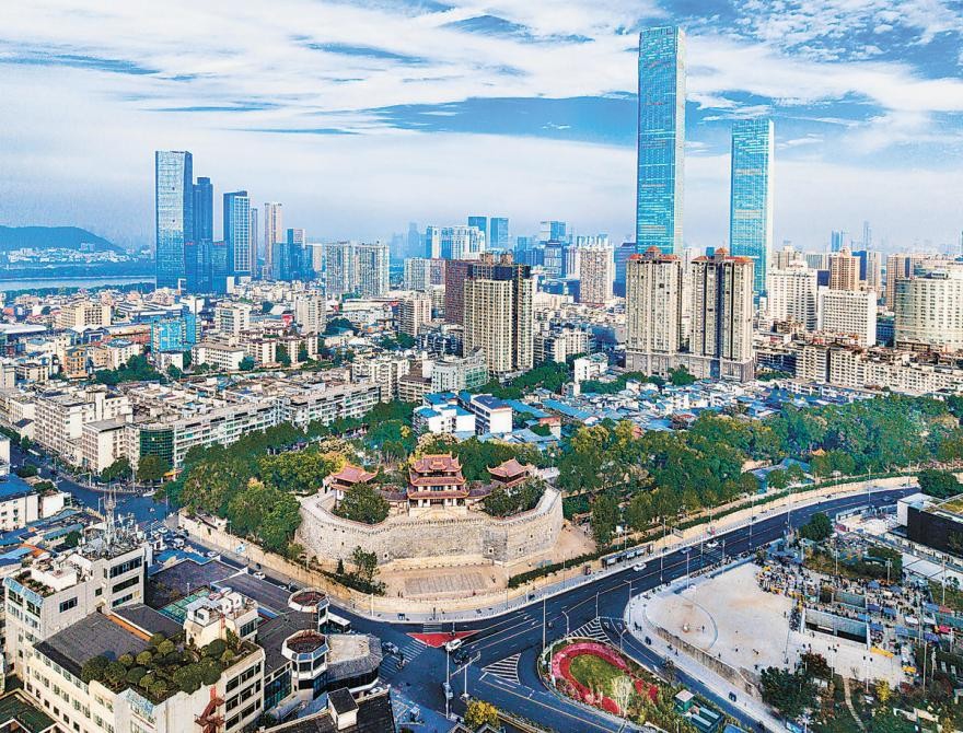 Photo shows Tianxin pavilion in Changsha, central China's Hunan province. (Photo/Peng Fuzong)
