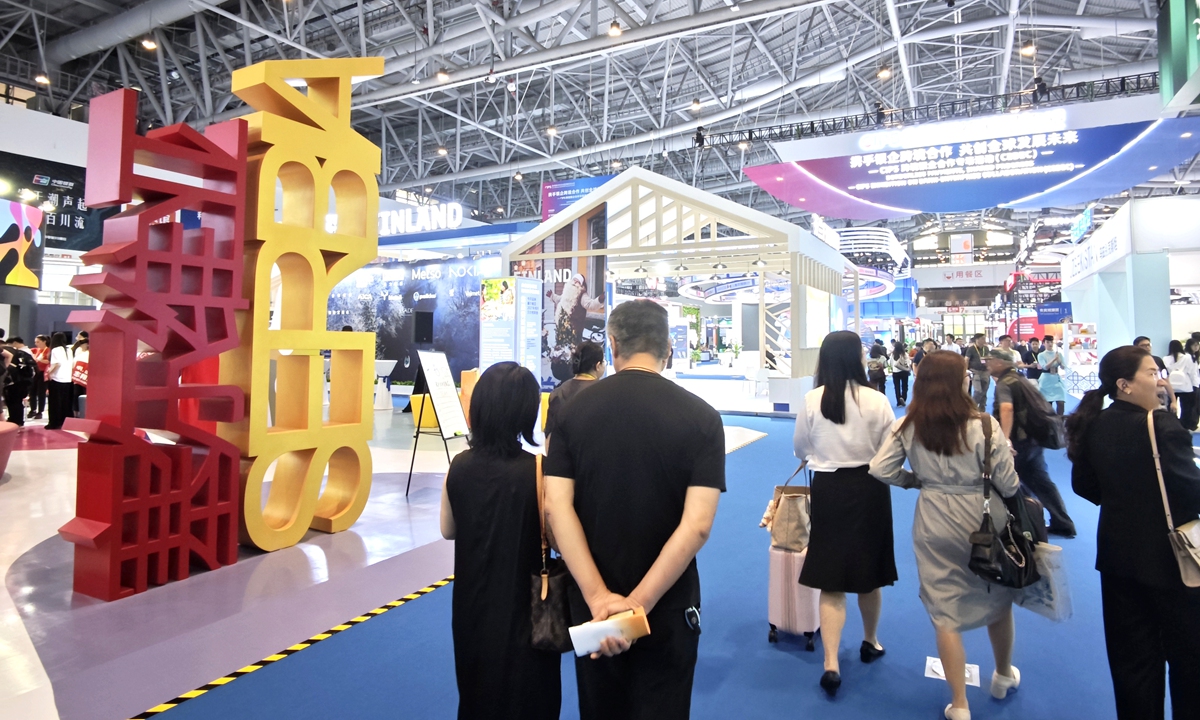 A glimpse of the Serbian pavilion at the 26th CIFIT in Xiamen, East China's Fujian Province, on September 9, 2026 Photo: Yin Yeping/GT
