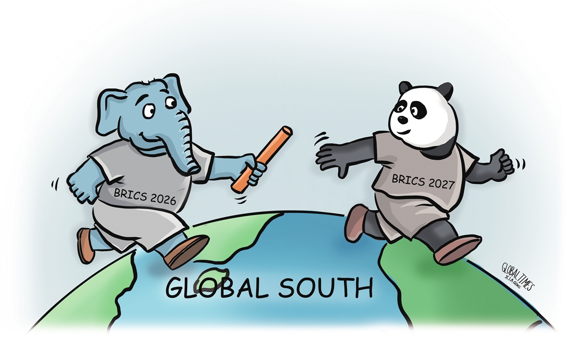 China-India cooperation Illustration: Xia Qing/GT
