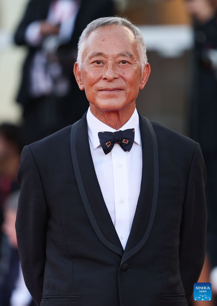 Johnnie To, member of the 83rd Venice Film Festival Jury, poses at the red carpet of the 83rd Venice International Film Festival closing ceremony in Venice, Italy, Sept. 12, 2026. Photo: Xinhua