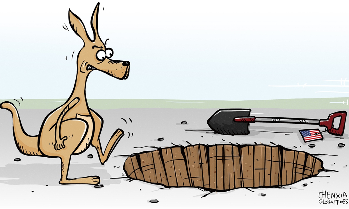 Australia US. Illustration: Chen Xia/GT