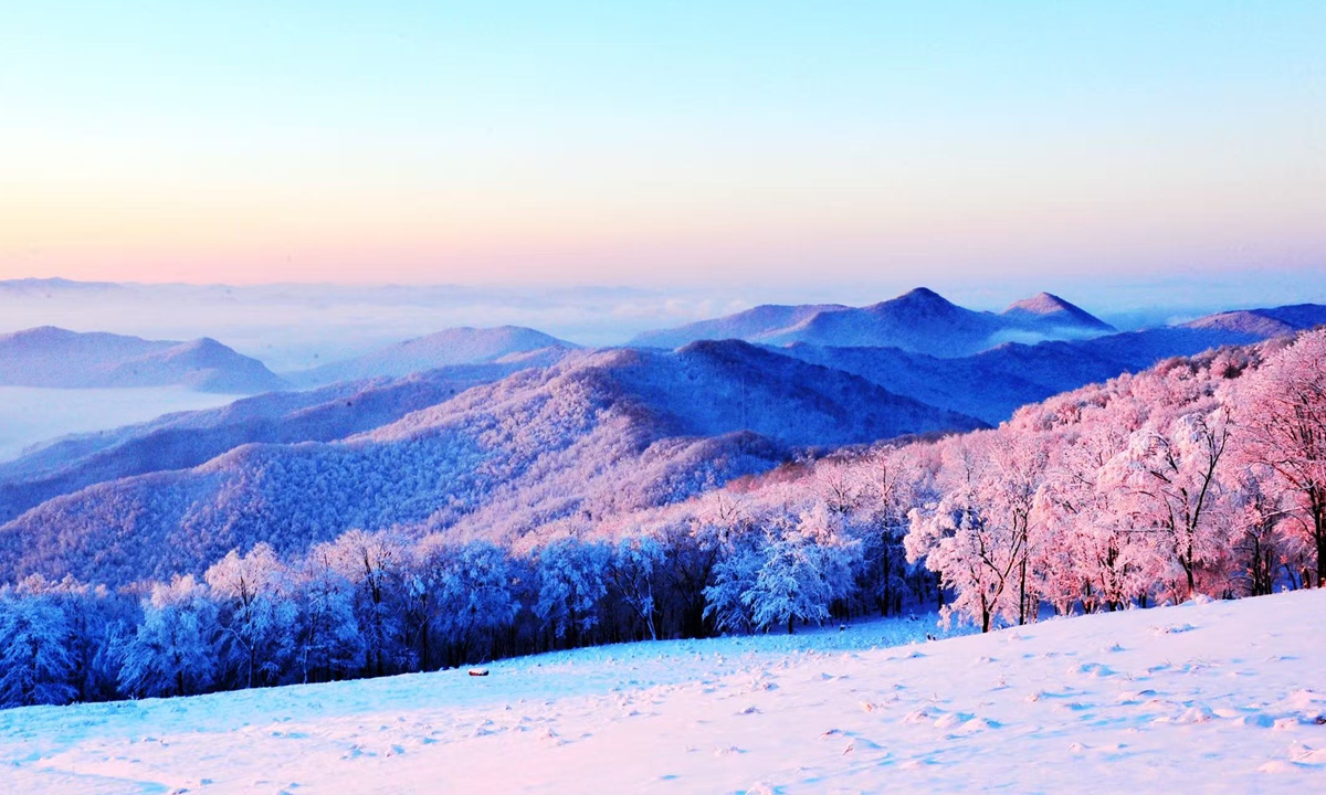 A view of Sifang Mountain in Tonghua county, Jilin Province